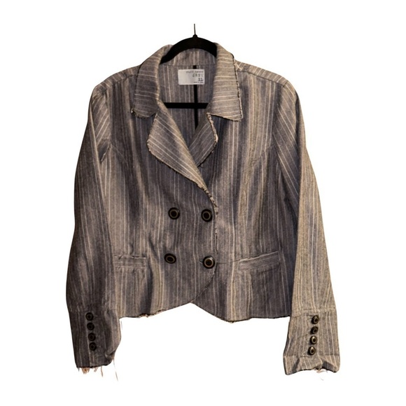 Ruff Hewn Distressed Grey Blazer - Size XL - Picture 1 of 4